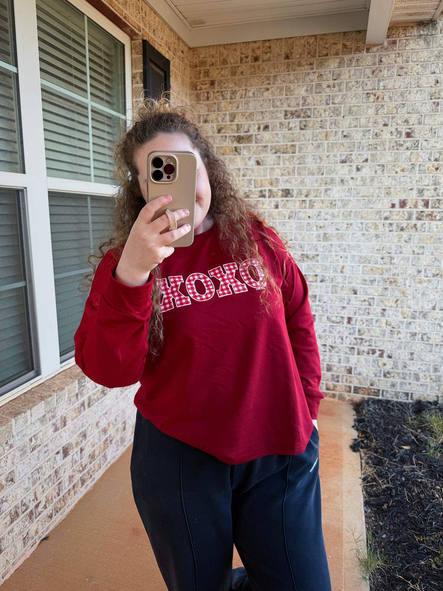 XOXO Maroon Sweatshirt