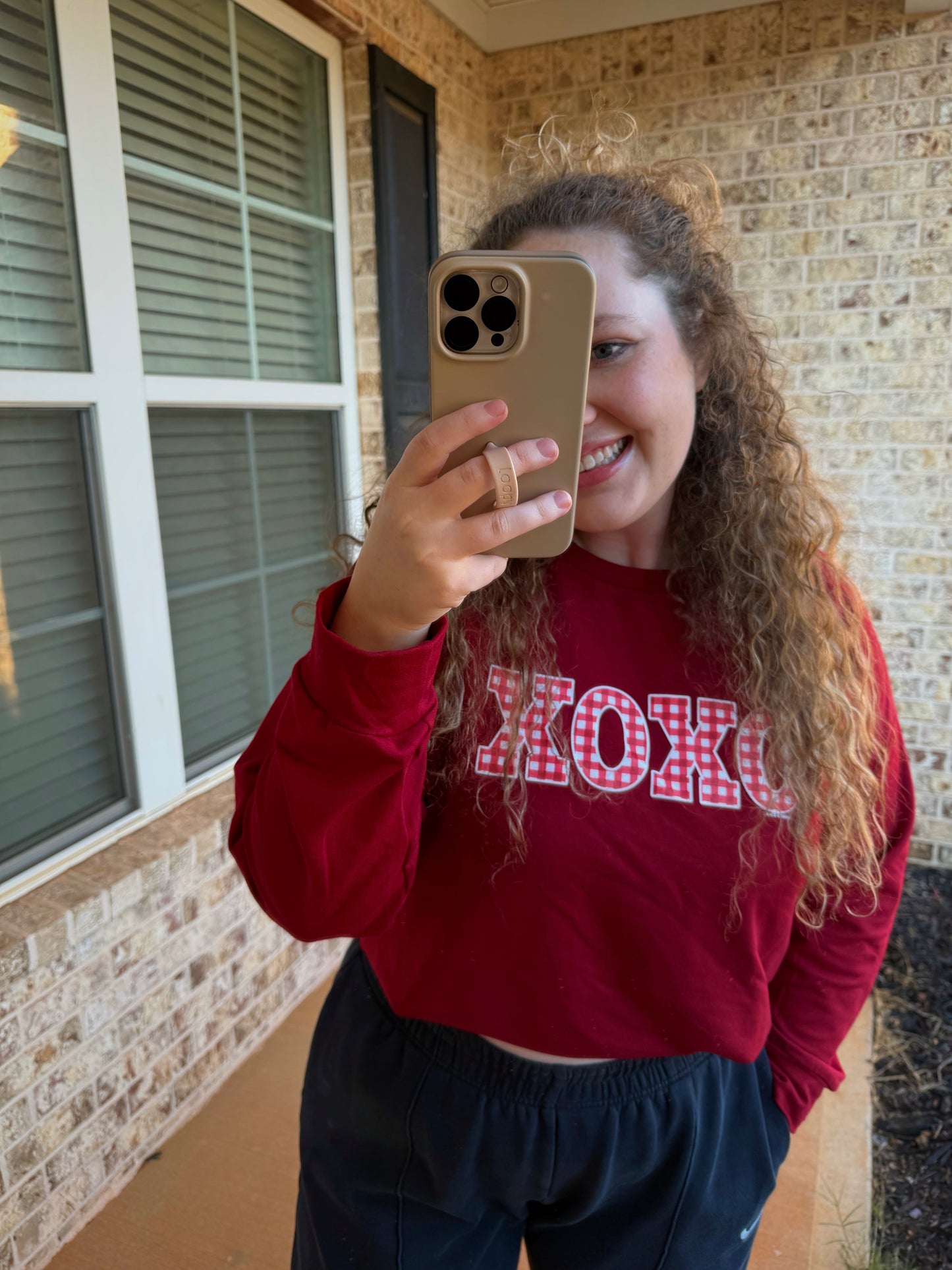 XOXO Maroon Sweatshirt