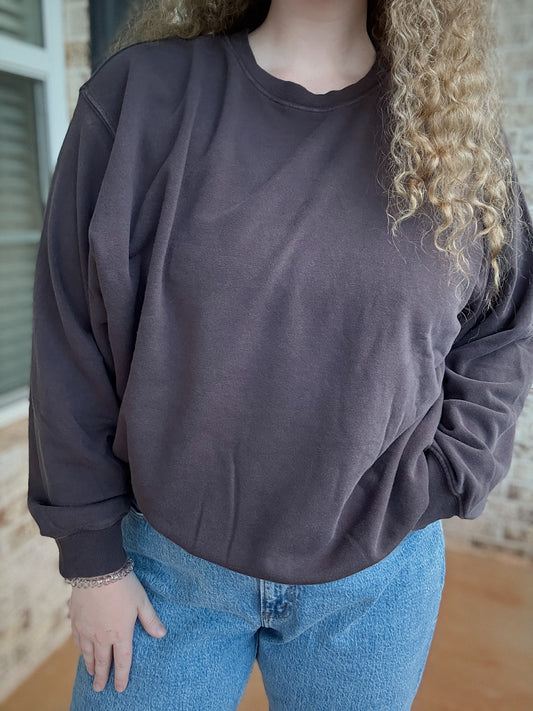 Oversized Brown Sweatshirt