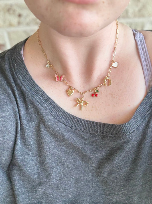 Bow Charm Necklace