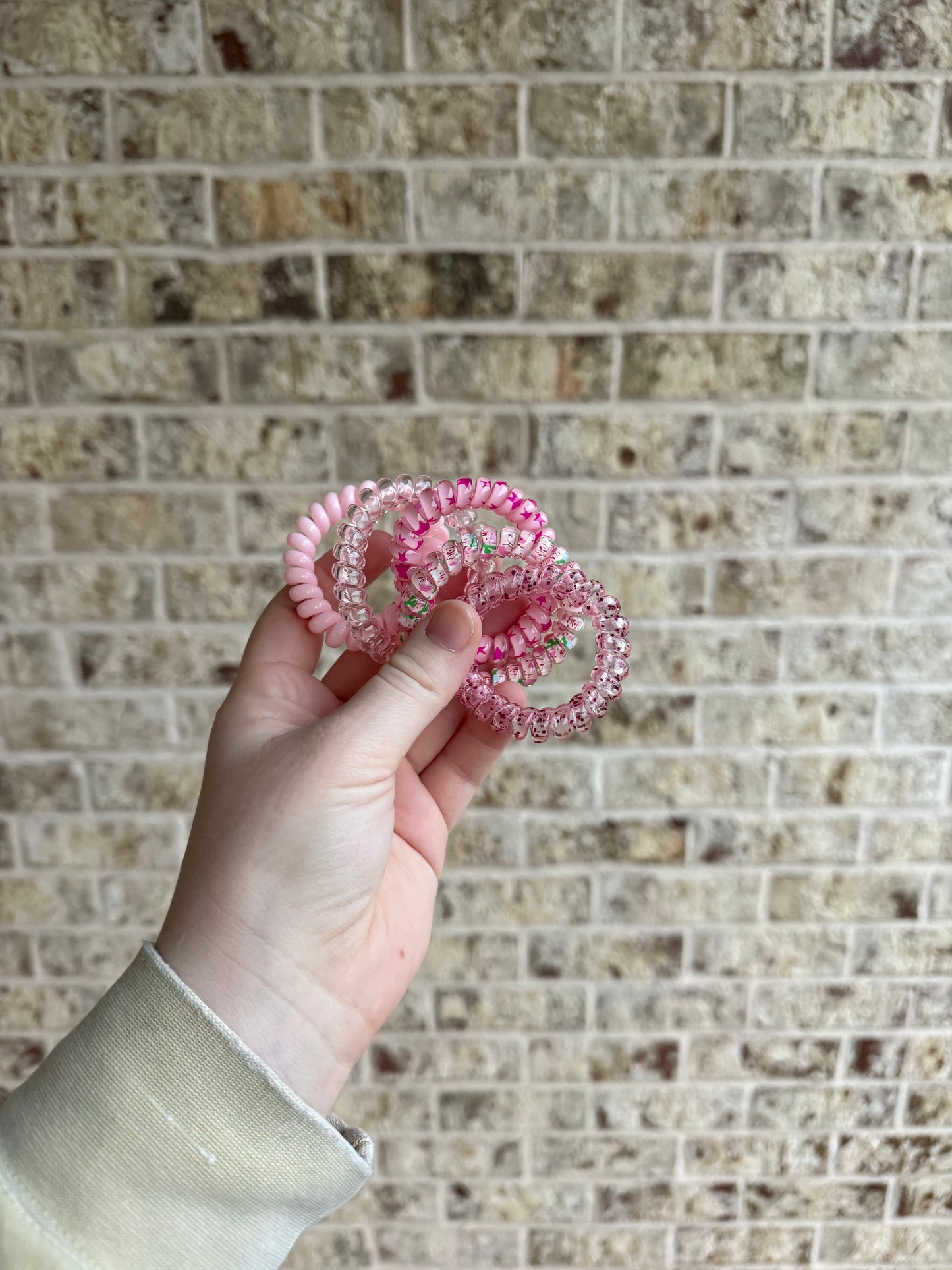 Pink Hair Ties