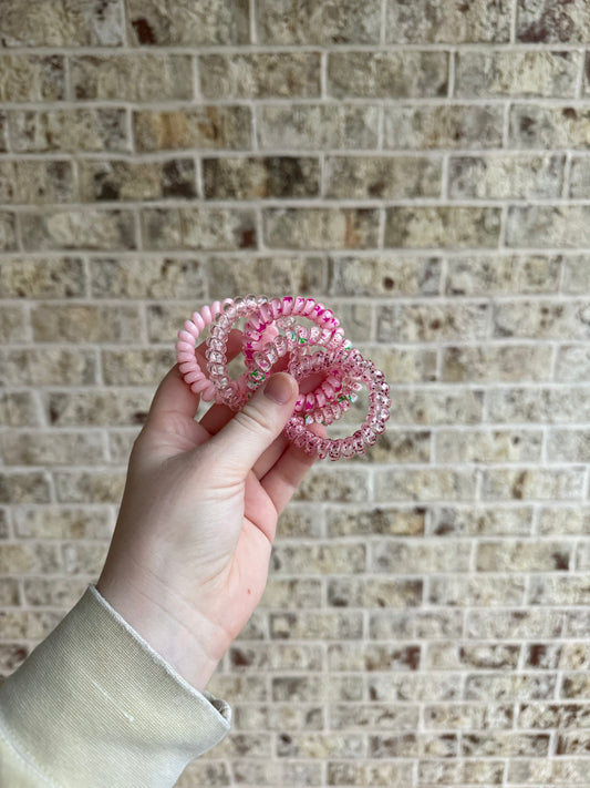 Pink Hair Ties