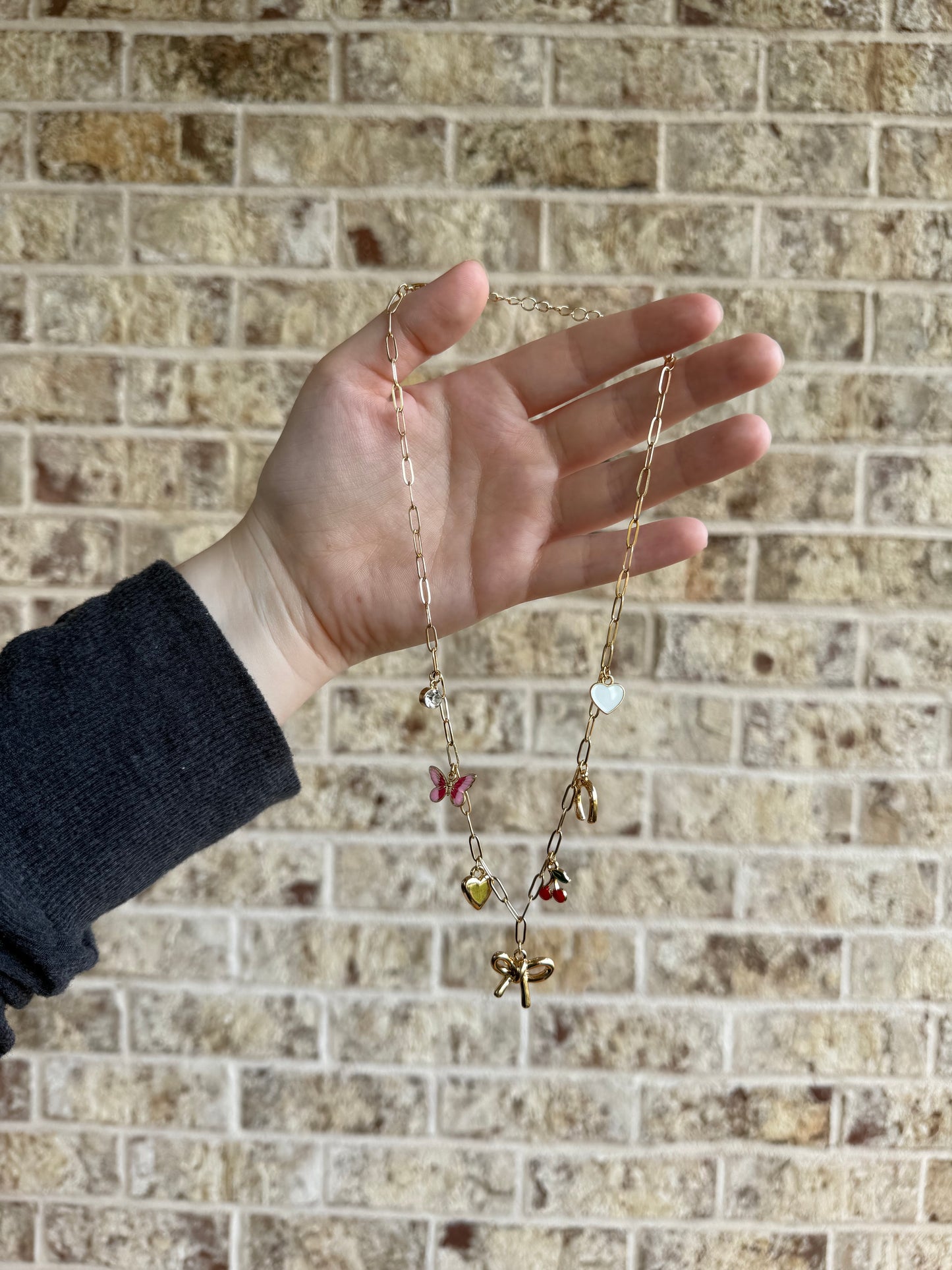 Bow Charm Necklace