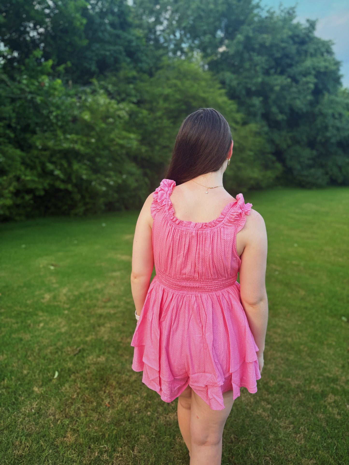 Coral Crush Romper