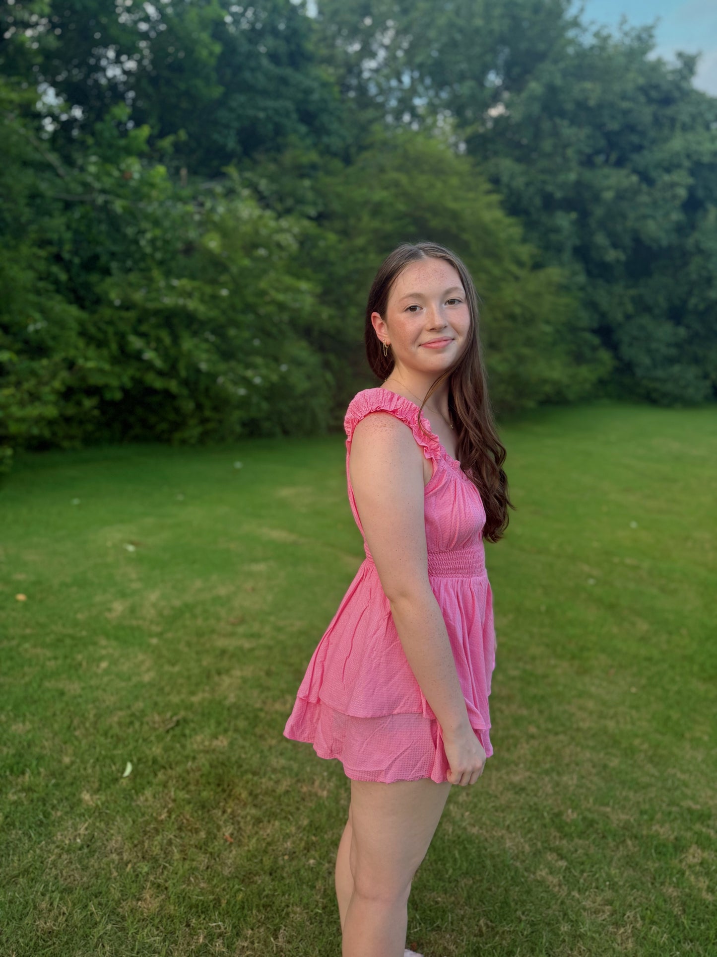 Coral Crush Romper