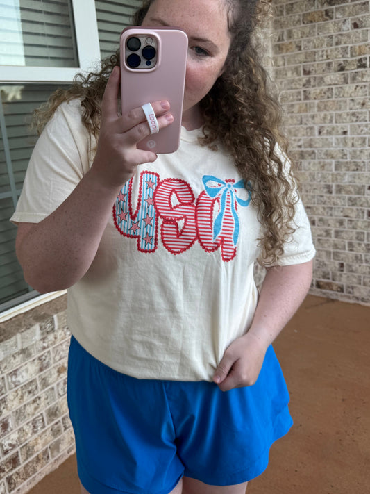 USA bow tee
