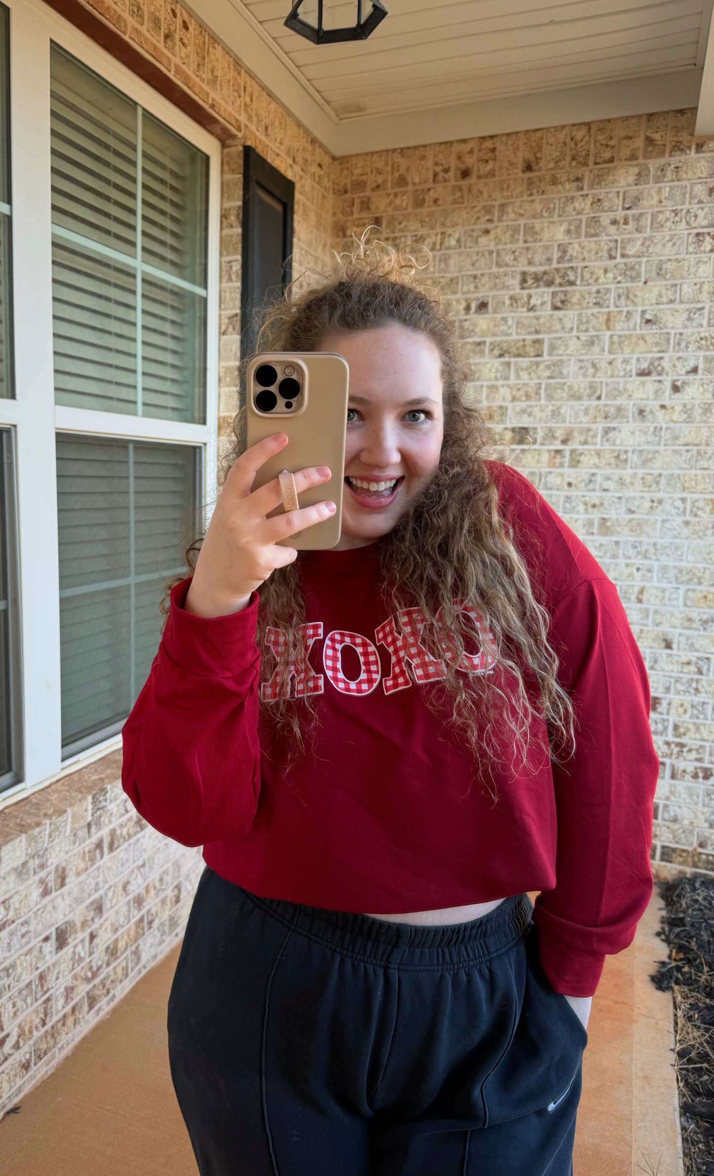 XOXO Maroon Sweatshirt