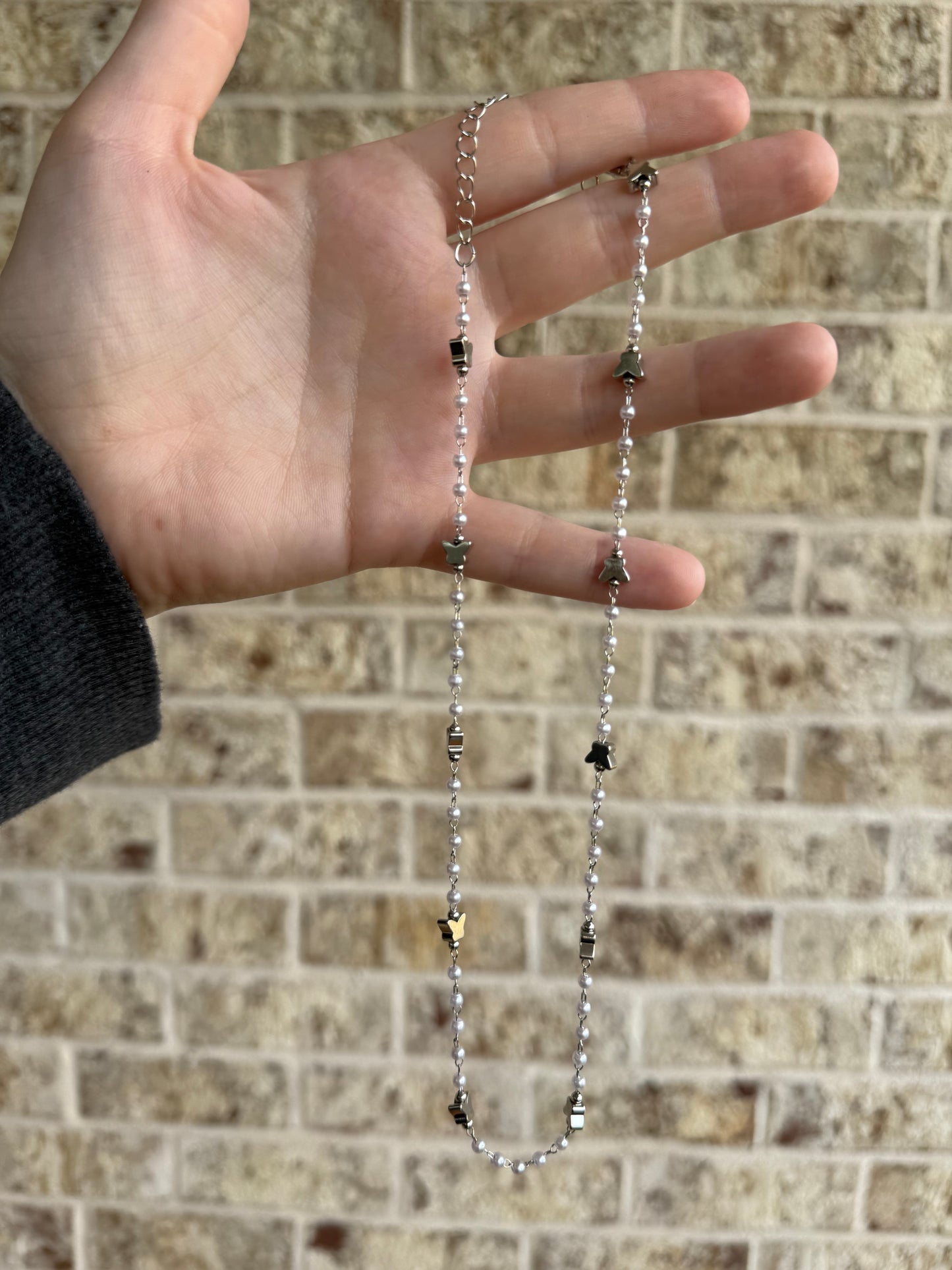 Pearl Butterfly Necklace