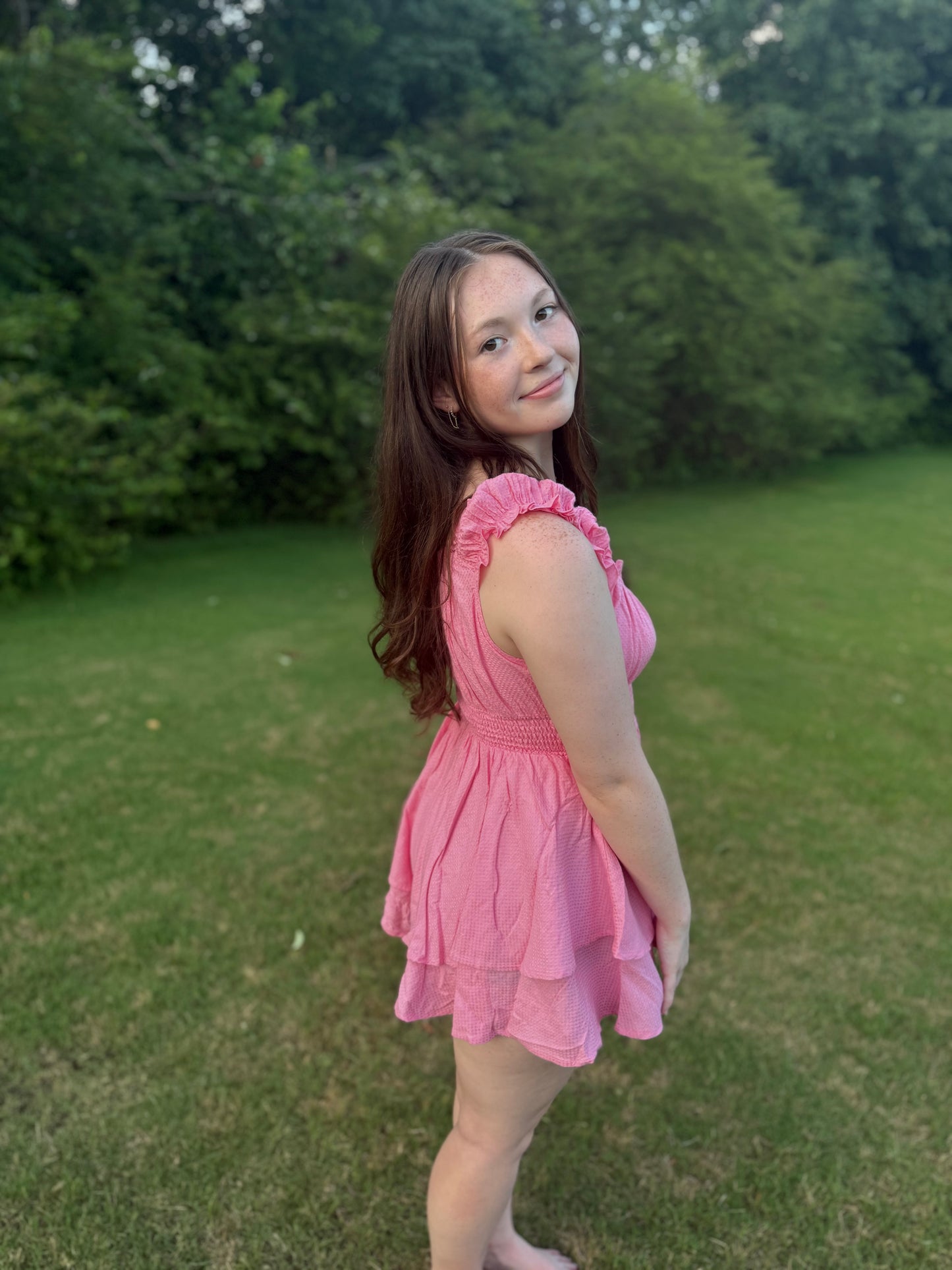 Coral Crush Romper