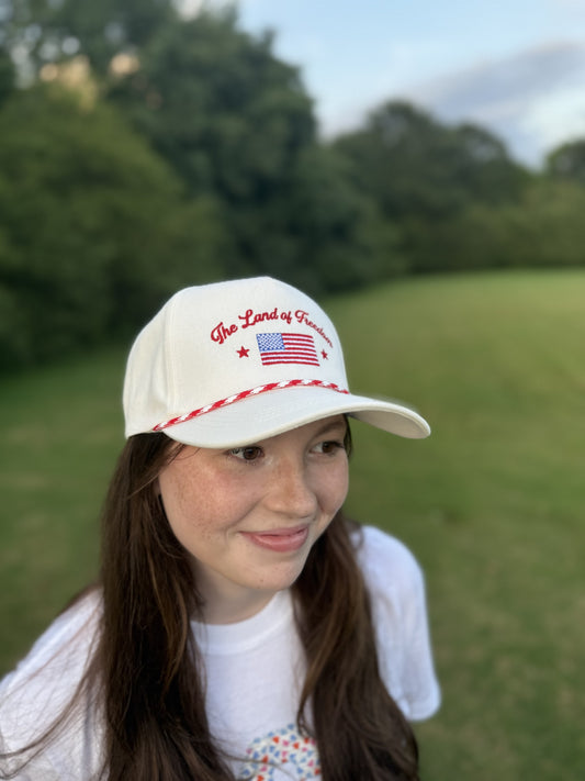 Land of Freedom Hat- Red